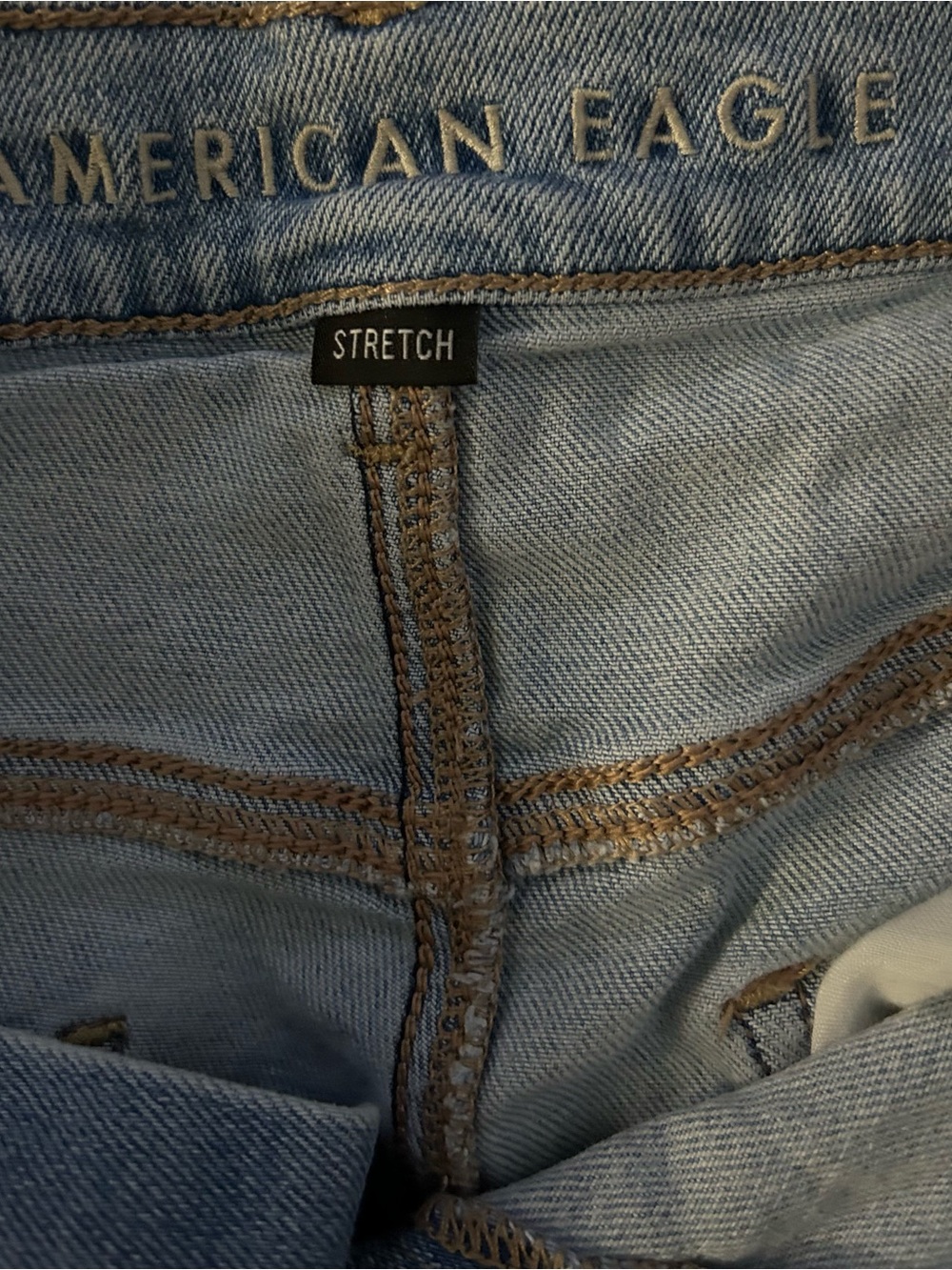 American Eagle Outfitters Light Blue Denim Frayed Hem Shorts - Picture 5 of 6